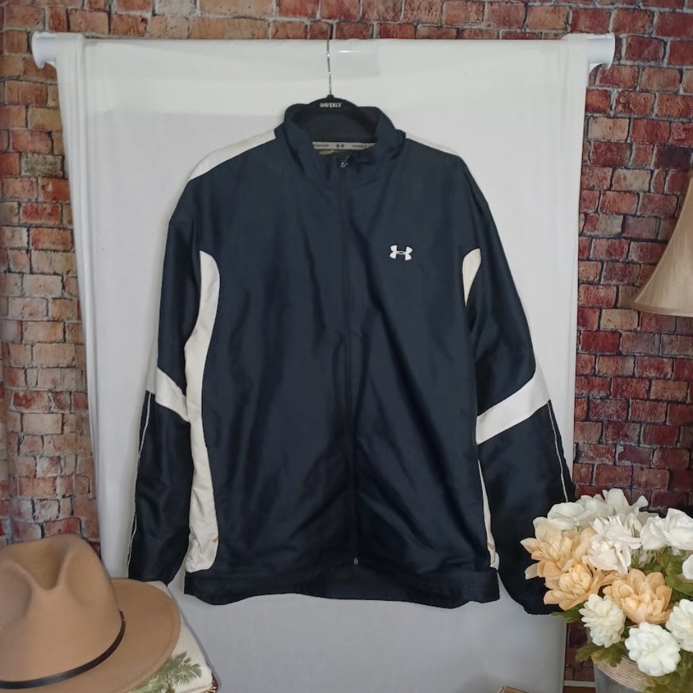 Under Armour performance fleece black and white - large